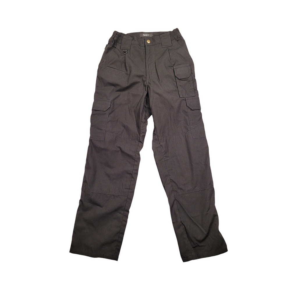 5.11 Tactical Mens Black Ripstop Cargo Pants Utility Workwear Trousers 28x31